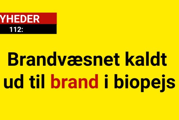 Brandvæsnet kaldt ud til brand i biopejs