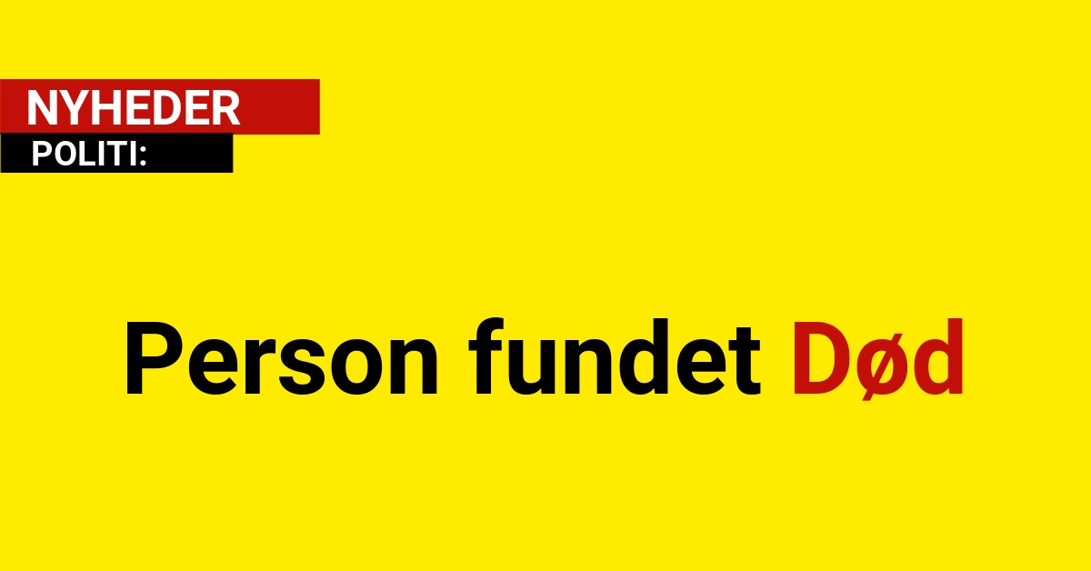 Person fundet Død