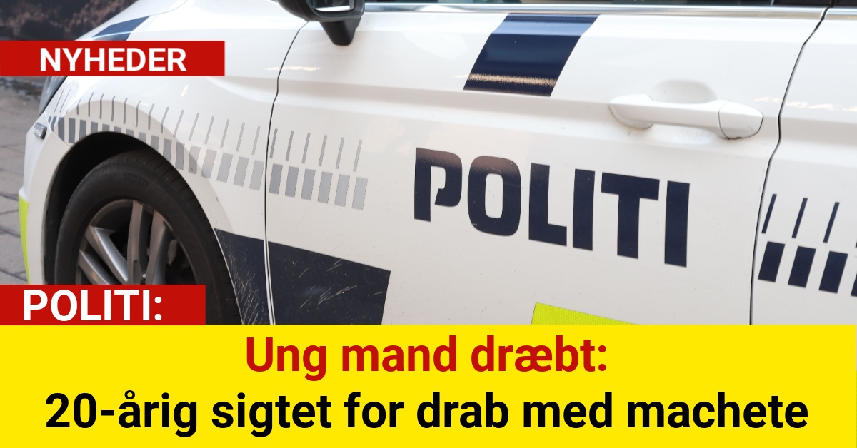 Ung mand dræbt: 20-årig sigtet for drab med machete