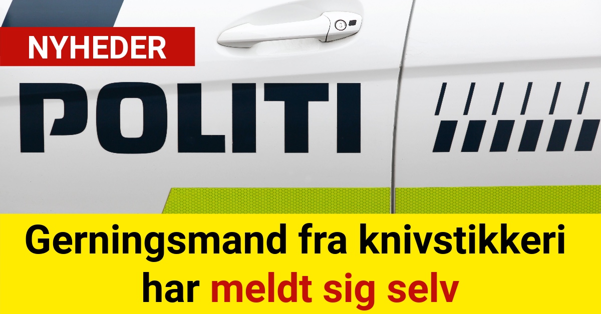 Gerningsmand fra knivstikkeri har meldt sig selv