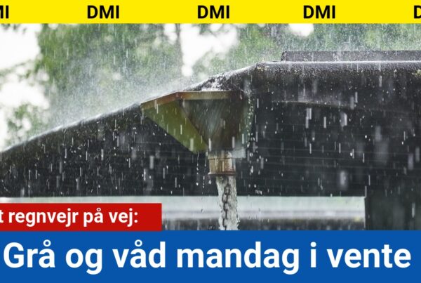 Grå og våd mandag i vente