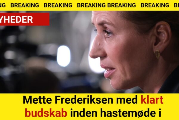 Mette Frederiksen med klart budskab inden hastemøde i London