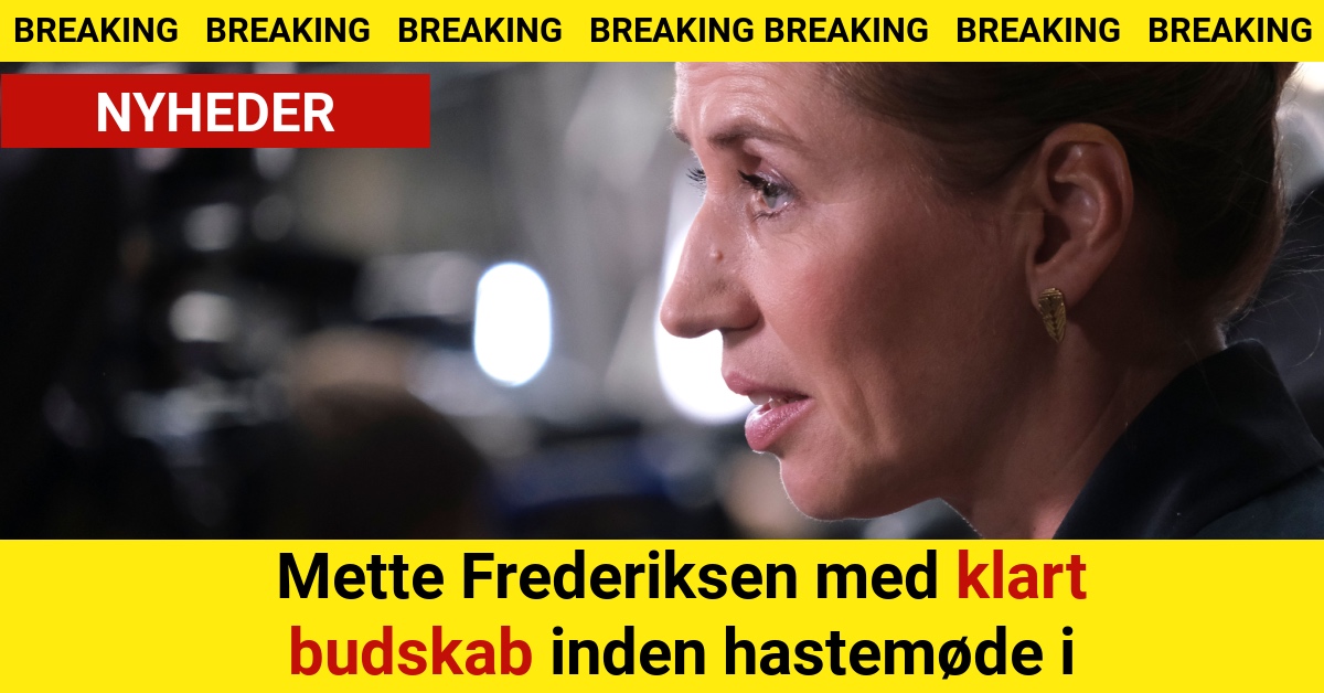 Mette Frederiksen med klart budskab inden hastemøde i London