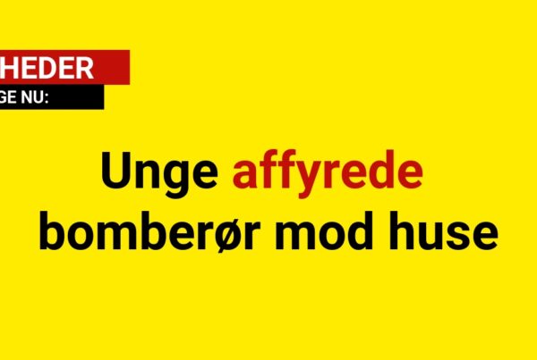 Unge affyrede bomberør mod huse