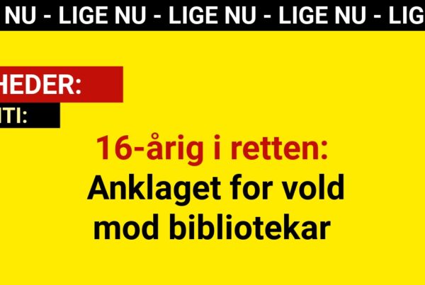 16-årig i retten: Anklaget for vold mod bibliotekar