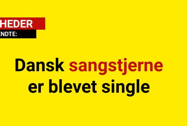 Dansk sangstjerne er blevet single