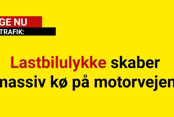 Lastbilulykke skaber massiv kø på motorvejen