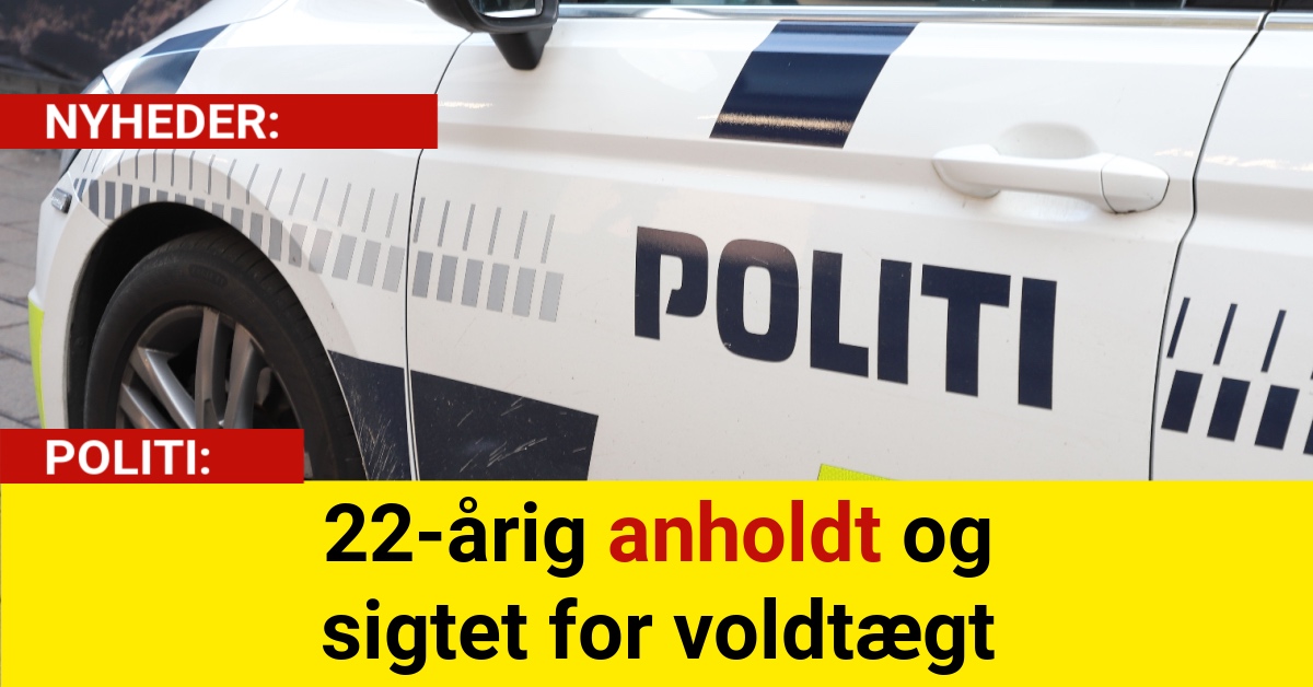 22-årig anholdt og sigtet for voldtægt