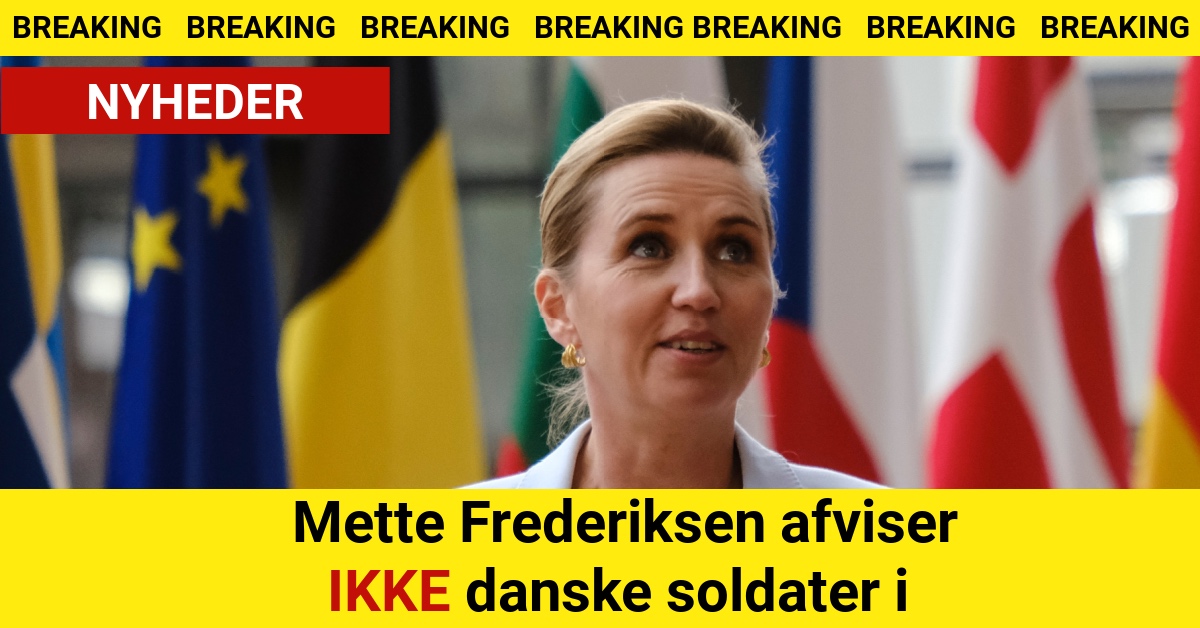 Mette Frederiksen afviser ikke danske soldater i Ukraine