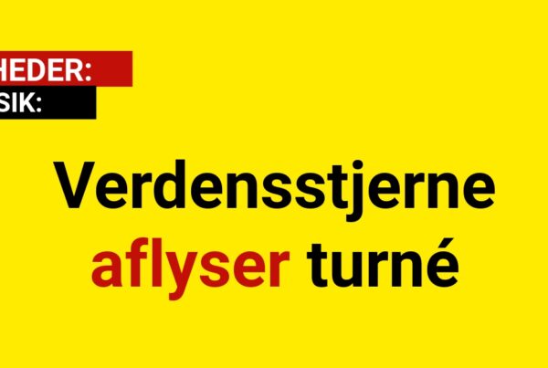 Verdensstjerne aflyser turné