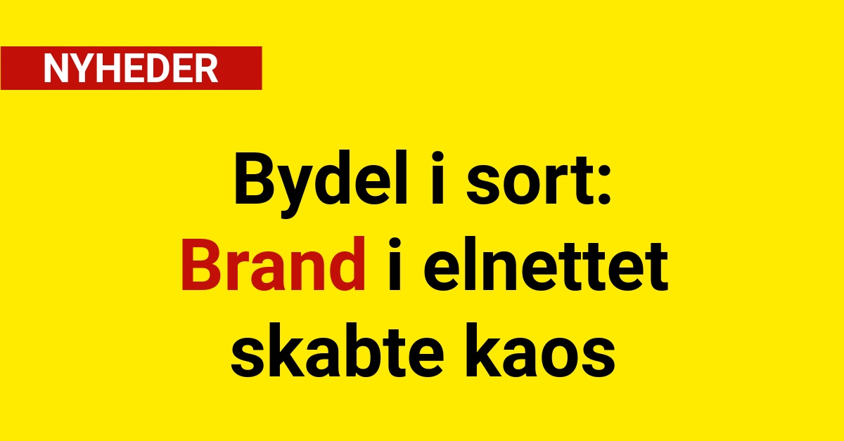 Bydel i sort: Brand i elnettet skabte kaos