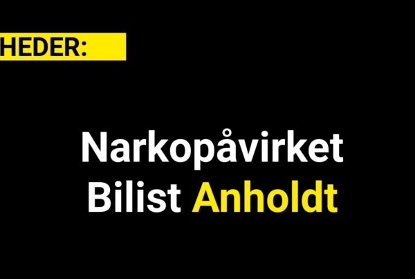 Narkopåvirket Bilist Anholdt