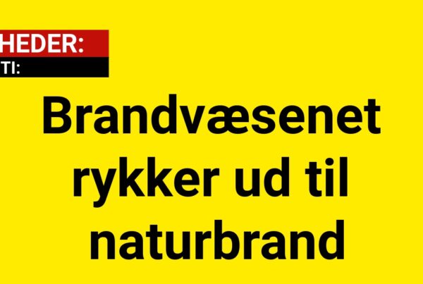 Brandvæsenet rykker ud til naturbrand