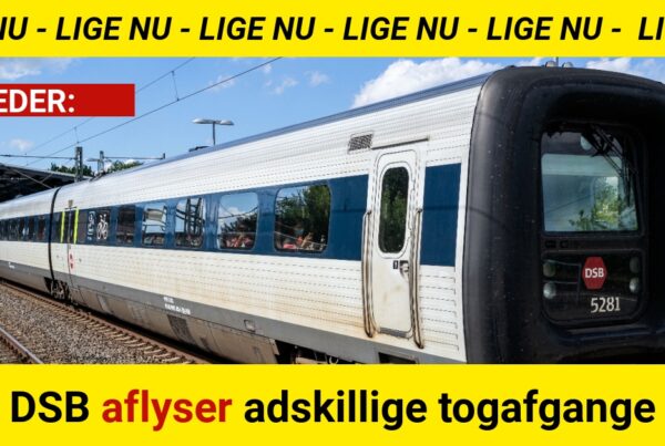 DSB aflyser adskillige togafgange