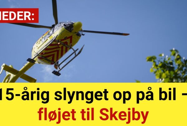 15-årig slynget op på bil – fløjet til Skejby