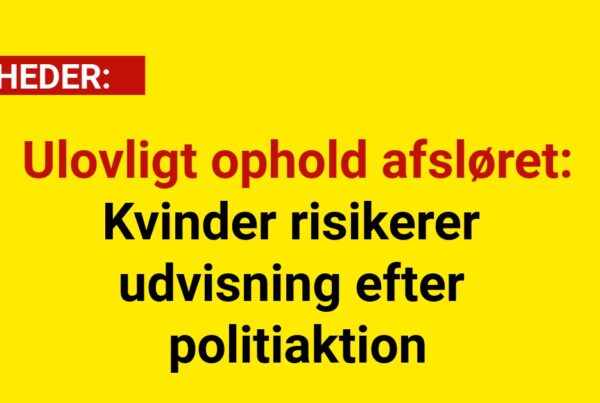 Ulovligt ophold afsløret: Kvinder risikerer udvisning efter politiaktion