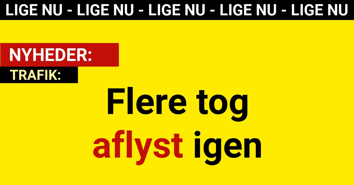 Flere tog aflyst igen