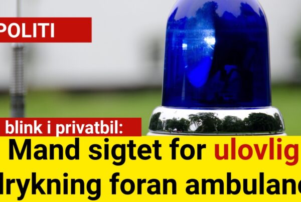 Blå blink i privatbil: