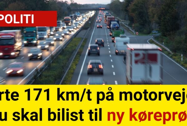 Kørte 171 km/t på motorvejen: Nu skal bilist til ny køreprøve