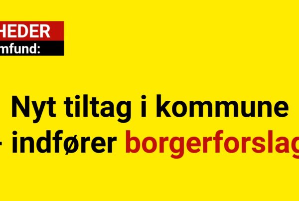 Nyt tiltag i kommune - indfører borgerforslag