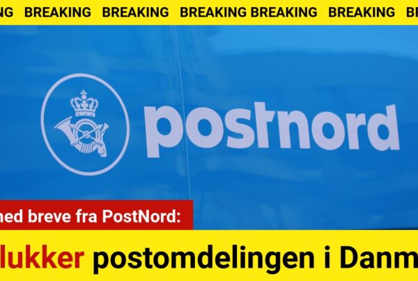 Slut med breve fra PostNord: