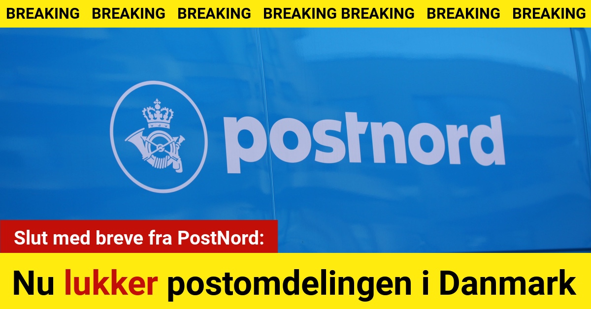 Slut med breve fra PostNord: