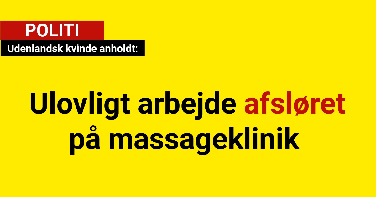 Udenlandsk kvinde anholdt: