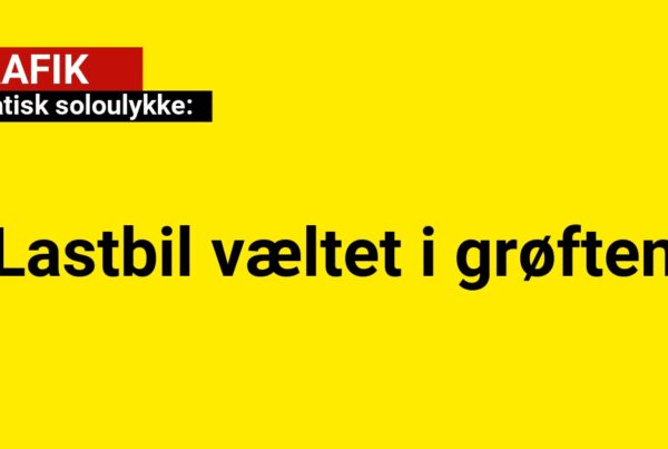 Dramatisk soloulykke: