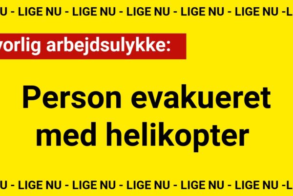 Alvorlig arbejdsulykke: