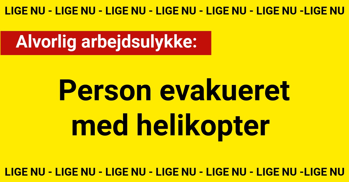 Alvorlig arbejdsulykke: