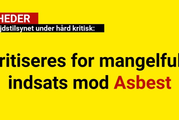 Arbejdstilsynet under hård kritisk: