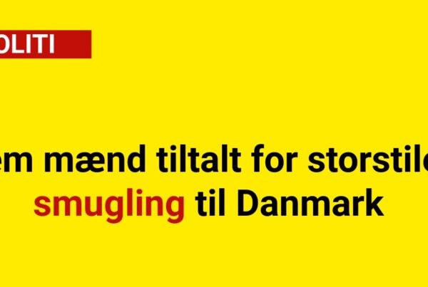 Fem mænd tiltalt for storstilet smugling til Danmark