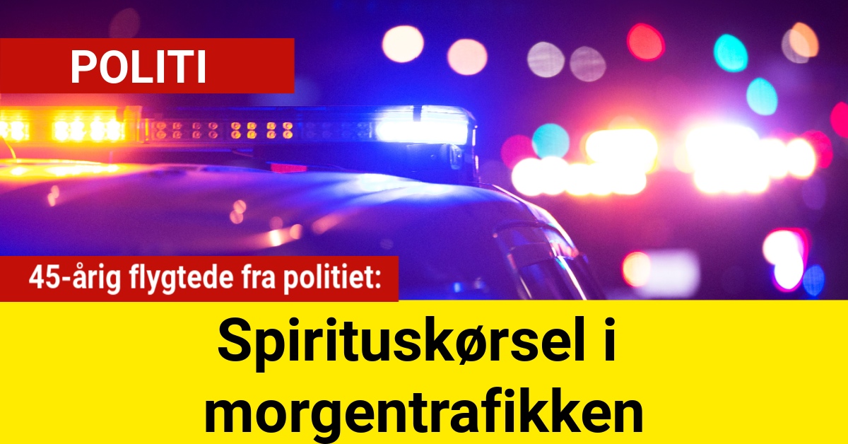 45-årig flygtede fra politiet