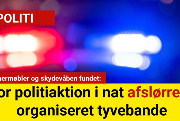 Designermøbler og skydevåben fundet