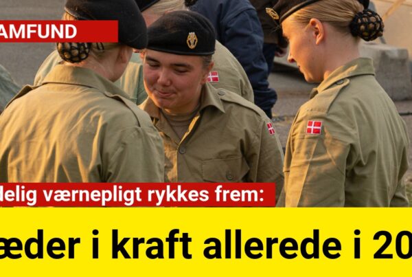 Kvindelig værnepligt rykkes frem: