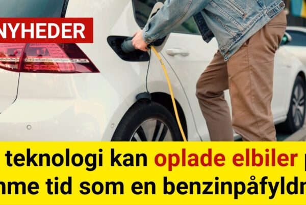 Ny teknologi kan oplade elbiler på samme tid som en benzinpåfyldning