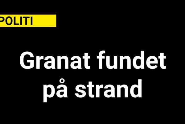 Granat fundet på strand