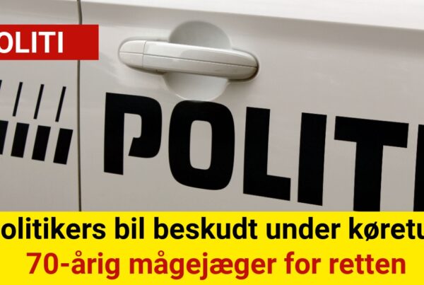 Politikers bil beskudt under køretur: 70-årig mågejæger for retten