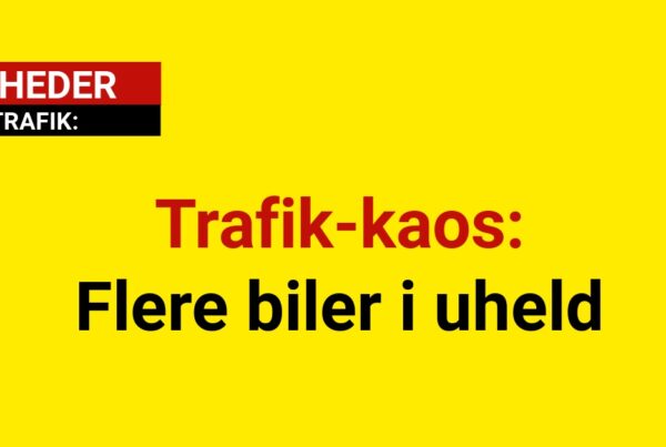 Trafik-kaos : Flere biler i uheld