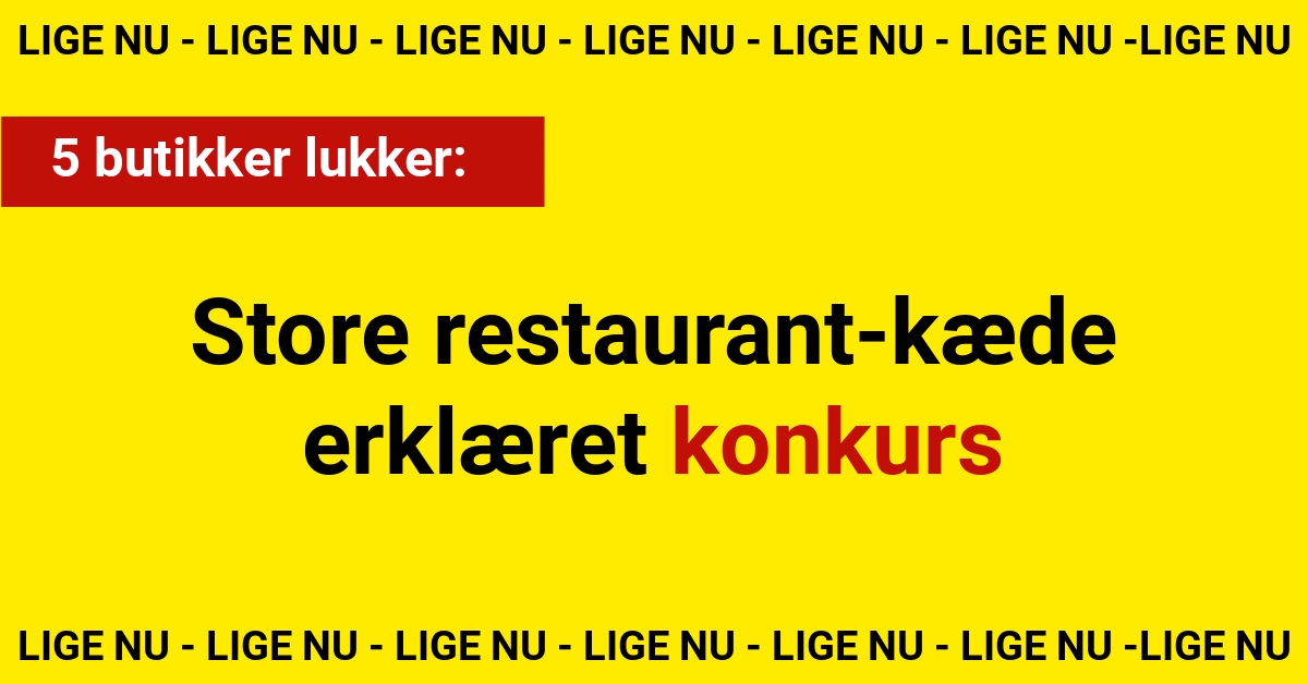 5 butikker lukker: