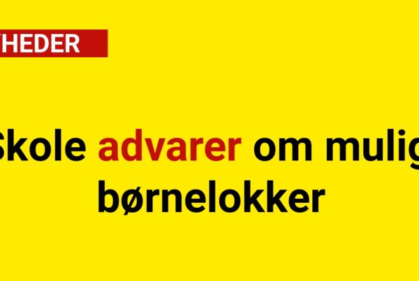 Skole advarer om mulig børnelokker