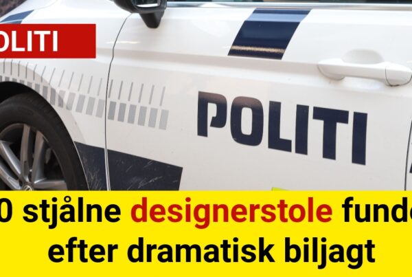 40 stjålne designerstole fundet efter dramatisk biljagt