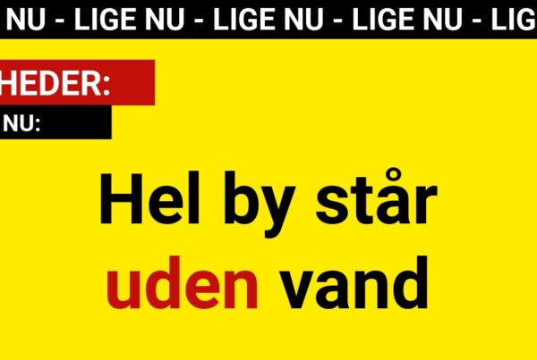 Hel by står uden vand