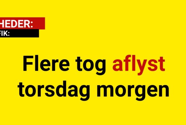 Flere tog aflyst torsdag morgen