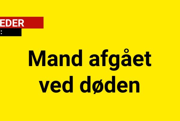 Mand afgået ved døden