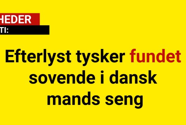 Efterlyst tysker fundet sovende i dansk mands seng