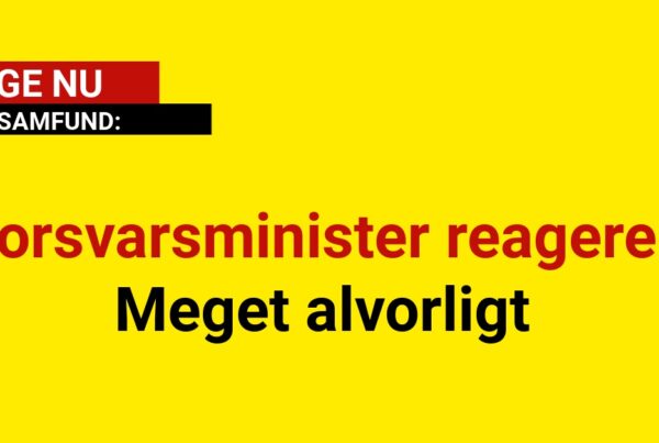 Forsvarsminister reagerer: - Meget alvorligt