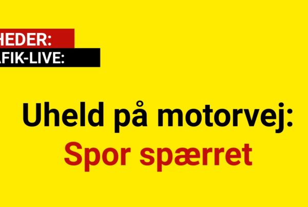 Uheld på motorvej: Spor spærret