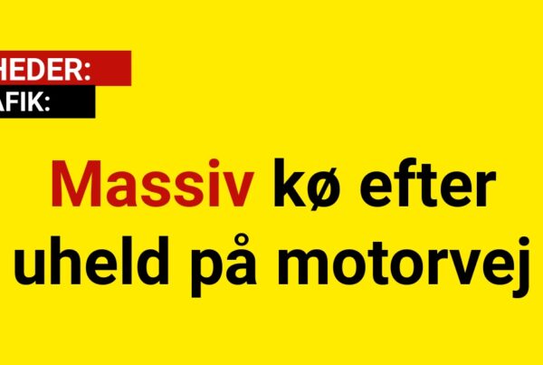 Massiv kø efter uheld på motorvej