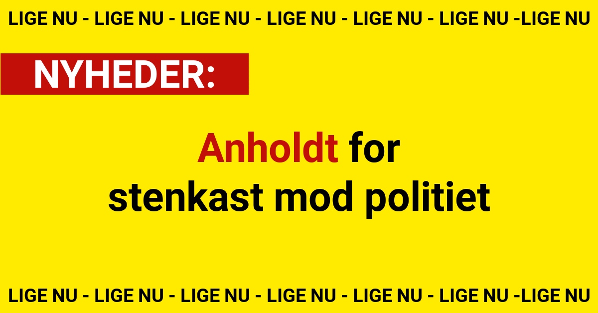 Anholdt for stenkast mod politiet